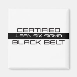 Lean Six Sigma Certified Black Belt Magneet