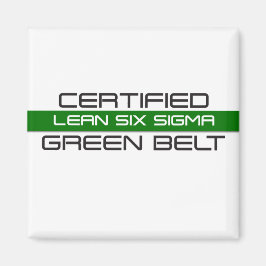 Lean Six Sigma Certified Green Belt Magneet