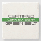 Lean Six Sigma Certified Green Belt Stenen Onderzetter (Voorkant)