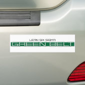 Lean Six Sigma Green Belt Bumpersticker (Op auto)