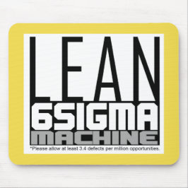 Lean Six Sigma-machine (geel) Muismat
