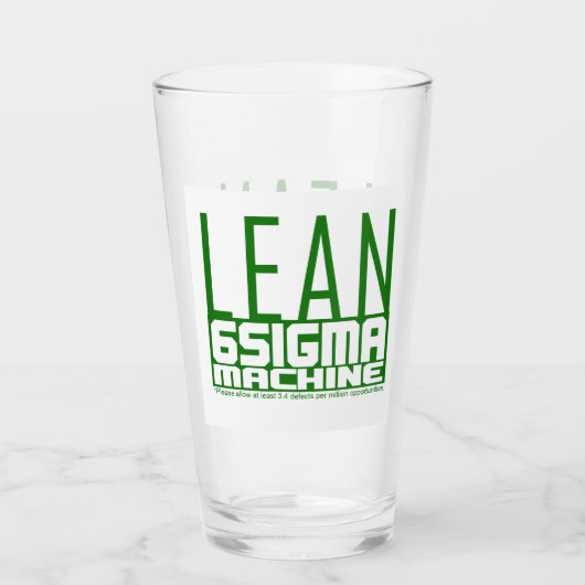 Lean six Sigma Machine Green Glas (Achterkant)