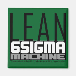LEan Six Sigma Machine Groene riemmagneet Magneet