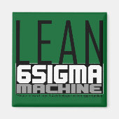LEan Six Sigma Machine Magnet Ceinture Verte (Devant)