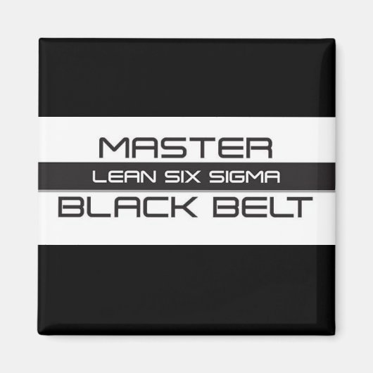 Lean Six Sigma Master Black Belt Magneet (Voorkant)
