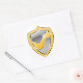 Lean six sigma yellow belt gecertificeerd ronde sticker (Envelop)