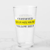 Lean Six Sigma Yellow Belt Glas (Achterkant)