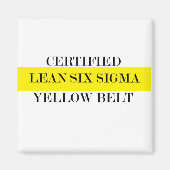 Lean Six Sigma Yellow Belt Magneet (Voorkant)