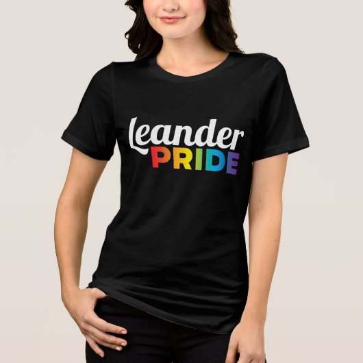Leander Pride T-Shirt (Women's) Tri-Blend Shirt (Voorkant)