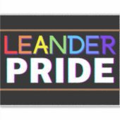 Leander PRIDE Vinyl Sticker (Voorkant)
