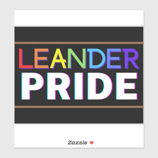 Leander PRIDE Vinyl Sticker (Vel)