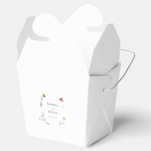 Leander Wildflower bruiloft Bedankdoosjes (Geopend)