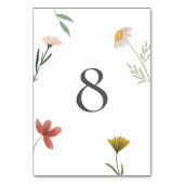 Leander Wildflower bruiloft Kaart (Voorkant)