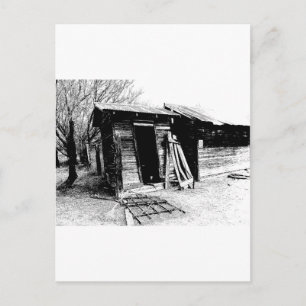 Leaning Outhouse Briefkaart