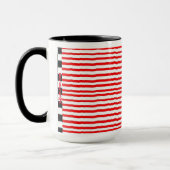 Leaning Santa Beagle Holiday Shopping Mok (Links)