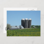 Leaning Silos Briefkaart (Voorkant / Achterkant)