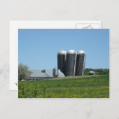 Leaning Silos de Williamstown carte postale (Devant / Derrière)