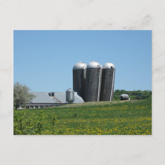 Leaning Silos de Williamstown carte postale (Devant)
