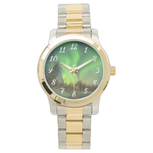 Leaning Spruce Aurora Horloge