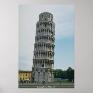 Leaning Tower of Pisa, Italië Poster