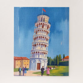 Leaning Tower of Pisa Italy Painting Legpuzzel