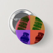 Leaning Tower of Pisa Pop Art Ronde Button 5,7 Cm (Voorkant /achterkant)