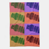 Leaning Tower of Pisa Pop Art Theedoek (Verticaal)