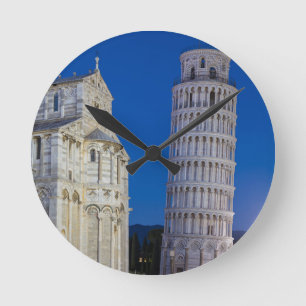Leaning Tower of Pisa 's nachts Ronde Klok