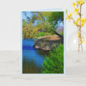 Leaning Tree 5 x 7 Card Kaart (Gele Bloem)