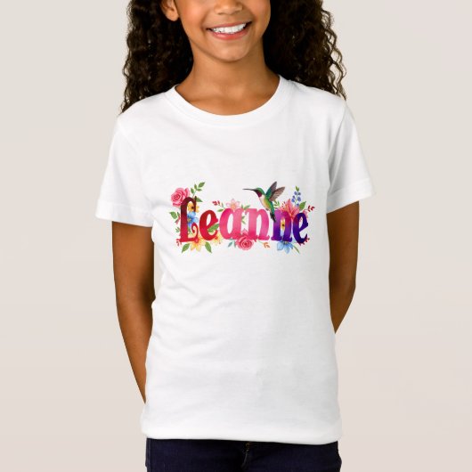Leanne - Personalised Shirt  - For Kids (Voorkant)