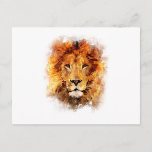 Leão Aquarela Briefkaart