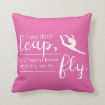 Leap - A Gymnast/Dancer Inspirerend Pillow