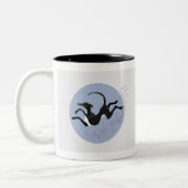 Leap and Love Lurcher Tweekleurige Koffiemok (Links)