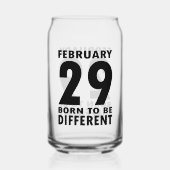 Leap Année Février 29 Être différent Anniversaire (Verso)