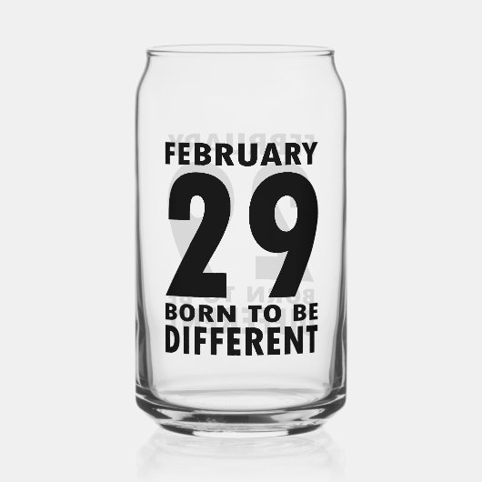 Leap Année Février 29 Être différent Anniversaire (Verso)