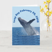 Leap Day 29 februari 2020 Kaart (Gele Bloem)