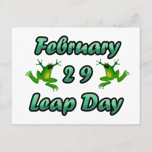 Leap Day Februari 29 Briefkaart