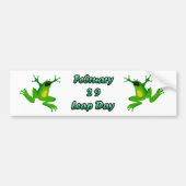 Leap Day Februari 29 Bumpersticker (Voorkant)