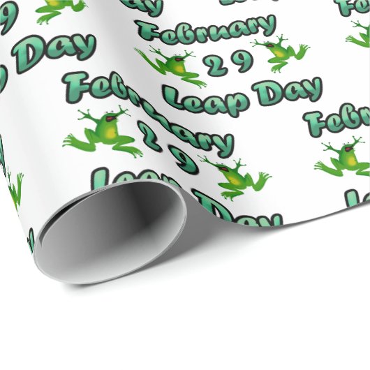 Leap Day Februari 29 Cadeaupapier (Rol Hoek)