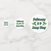 Leap Day Februari 29 Confetti (Achterkanten)