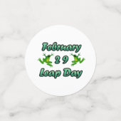 Leap Day Februari 29 Confetti (Kleine voorkant)