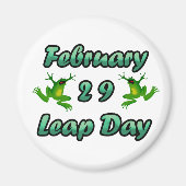 Leap Day Februari 29 Magneet (Voorkant)
