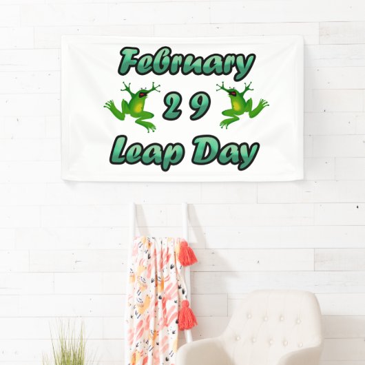 Leap Day Februari 29 Spandoek (Insitu)