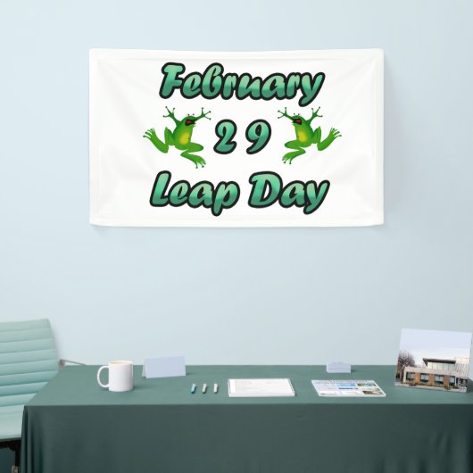 Leap Day Februari 29 Spandoek (Beurs)