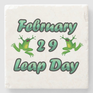 Leap Day Februari 29 Stenen Onderzetter