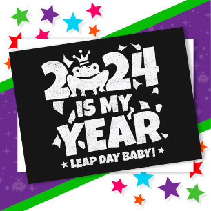 Leap Day Leaper 2024 Is Mijn Jaar 29 Februari Verj Briefkaart