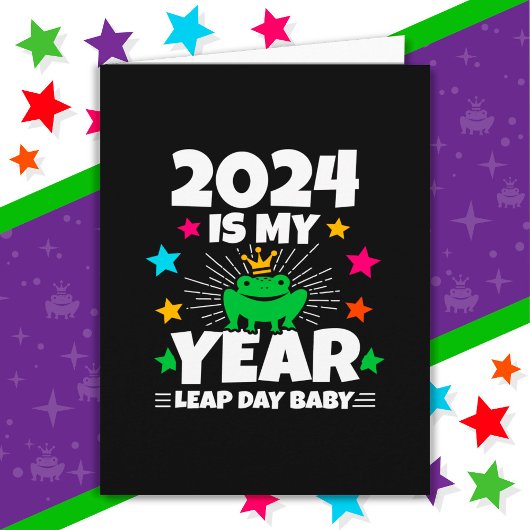 Leap Day Leapling 2024 is mijn jaar feb 29 verjaar Kaart