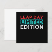 Leap Day Limited Edition 29 februari 2010 Gift Kaart (Voorkant / Achterkant)