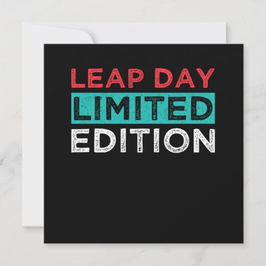 Leap Day Limited Edition 29 februari 2010 Gift Kaart (Voorkant)