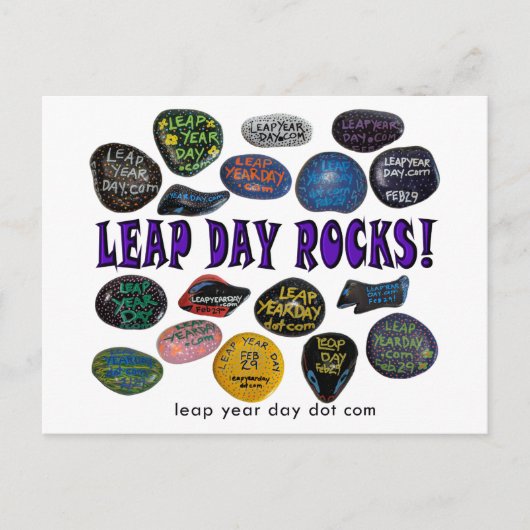 LEAP DAY ROCKS! BRIEFKAART (Voorkant)
